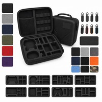 Boîte de protection en EVA personnalisée pour équipement audio et caméra, étanche et antichoc, avec emplacements en mousse sur mesure, logo OEM ODM
