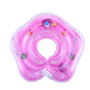 Personalizado bebé nadar cuello anillo flotador Pvc inflable bebé nadar cuello collar anillo