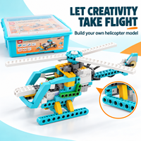 CB05 Jouets STEM DIY, Robot programmable, Ensemble de blocs de construction 50 en 1, Ensemble de briques éducatives scientifiques compatibles