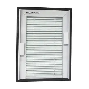 China Hollow Blind Glass with built in insulated louver Factory Shuttered Inner Blinds Window Shades Glass