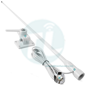 Antenne marine CB Band 27MHz <span class=keywords><strong>bateau</strong></span> avec cliquet réglable en nylon en fibre de verre <span class=keywords><strong>Horizon</strong></span> I-com <span class=keywords><strong>bateau</strong></span> antenne de Communication Radio Marine - Product Image 2