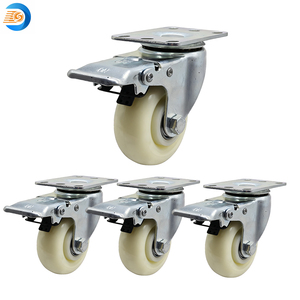 3 Zoll Verriegelung brems rollen 360 Schwenk kugellager Langlebig für Möbel Einkaufs wagen Schränke Tables-80kg Last Leise PP - Product Image 1