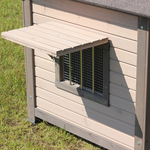 Thân Thiện Với Môi Sun-Proof Mưa Ngoài Trời Nhà Con Chó Lớn Kích Thước Trung Bình Rắn Gỗ Cũi Lồng Con Chó Vuông Phòng Biệt Thự Sân - Product Image 4