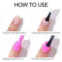Robifel Gel de Base Élastique Peel-Off en Gros UV LED Soak Off pour Ongles, Gel Amovible Entièrement Décollable pour Salon de Manucure, OEM Marque Privée