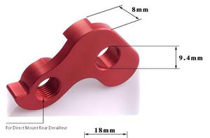 Service CNC personnalisé, patte de dérailleur arrière de vélo, aluminium anodisé, accessoires de vélo de montagne colorés, joint de roue OEM - Product Image 2
