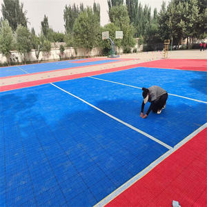 Superficie del tappetino da badminton all'aperto con griglia per pavimento in plastica - Product Image 3