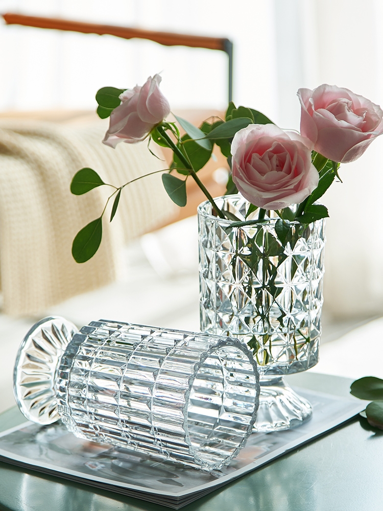Factory Produced Wholesale Glass Flower Vase for Home Decor