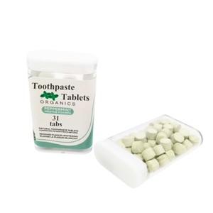Tabletas de Pasta Dental de Carbón Activado de Coco Orgánico <span class=keywords><strong>Natural</strong></span>, Eliminan las Manchas de los Dientes, Tabletas de Pasta Dental de Carbón de Bambú - Product Image 4