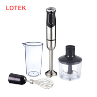 Mixeur plongeant multifonctionnel en cuivre pur 1000W avec commandes à bouton-poussoir, anti-fuite, 2 vitesses, récipient sans BPA, idéal pour camping-car et usage domestique