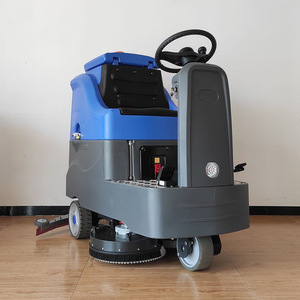 Ride On Floor Scrubber 42 In 48V Battery Electric Warehouse Workshop Cleaning Machine - Product Image 2