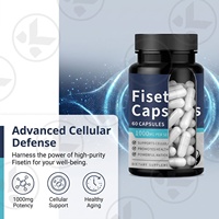 Compléments alimentaires antioxydants Come Health OEM/ODM Fishtin Capsules 1000MG, marque privée, capsules de fisetin pur pour le soutien cellulaire