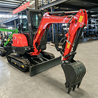 Livraison Gratuite Mini-Excavatrice 3,5 Tonnes CE EPA Moteur Kubota Nouvelle Mini-Pelle sur Chenilles 3T 2 Tonnes 1 Tonne Petite Machine Agricole Mini-Excavatrice