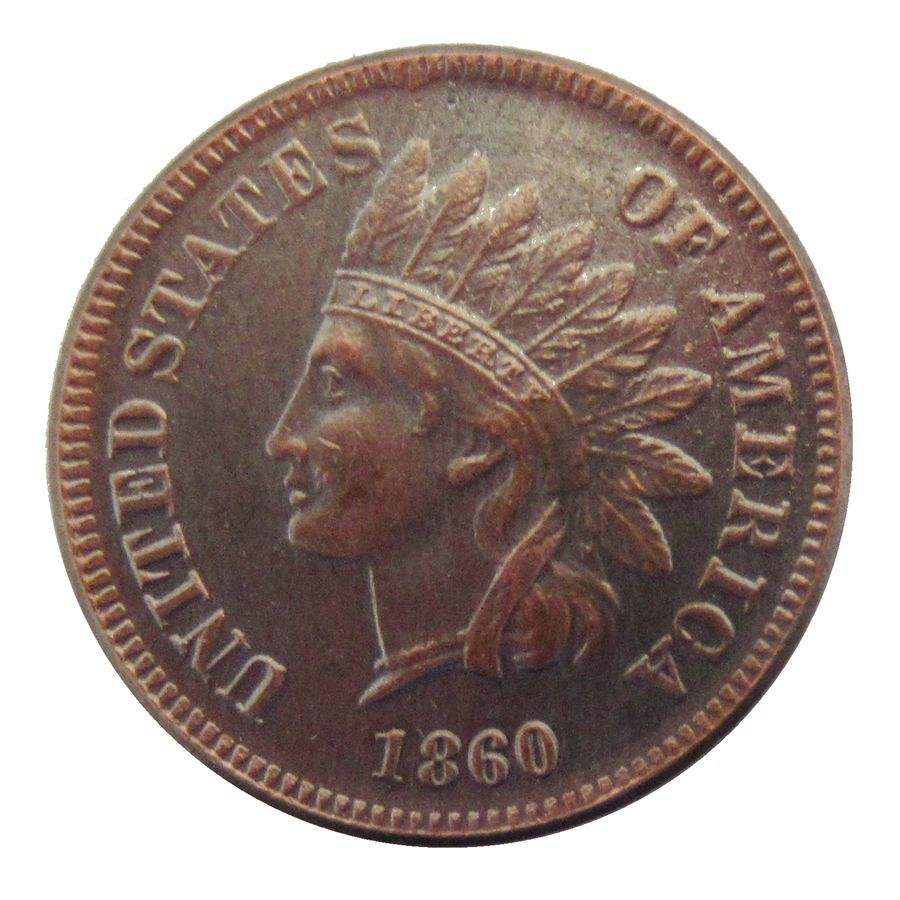 Vente en gros de 1 cent 53 modèles vintage différents en option à partir de 1877 Indian Head Cent Copie de cuivre USA Coin Pièces de monnaie en métal personnalisées