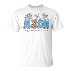 T-shirt Nicu 4th Of July a maniche corte, girocollo, unisex, per adulti, per attività promozionali, stampa serigrafica - Product Image 1