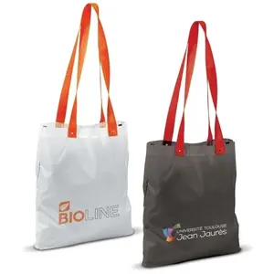 Borsa Shopper in Poliestere con Manici a Contrasto Personalizzabile per Merchandising - Product Image 3