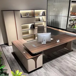 <span class=keywords><strong>Meilleur</strong></span> vendeur Bureau de direction moderne convertible en forme de L pour PDG, directeur, chef - Product Image 1