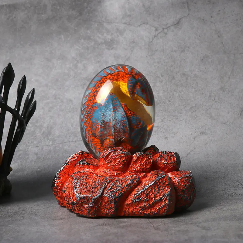 Đồ Trang Trí Thủ Công Trong Suốt Đồ Chơi Trứng Khủng Long Nhựa Trong Suốt Lava Dragon Egg Để Trang Trí Phòng