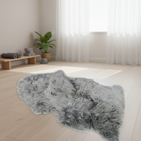 Tapis de prière et de yoga robuste en peau de mouton Okayda, antidérapant, taille et couleur personnalisables