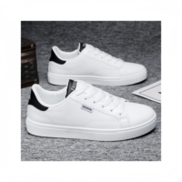 Nouvelle tendance : Ensemble complet de chaussures décontractées pour hommes, dessus en cuir PU anti-odeur et antidérapant, doublure en mesh confortable