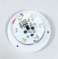 Ampoule LED Circulaire à Source Lumineuse RGB à Changement de Couleur, Batterie au Lithium Intégrée, DC 24V, Télécommande, Intensité Réglable, Durée de Vie de 8000 Heures