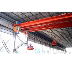 10t qz series grab overhead crane double-girder travelling bridge crane heavy duty crane for sale