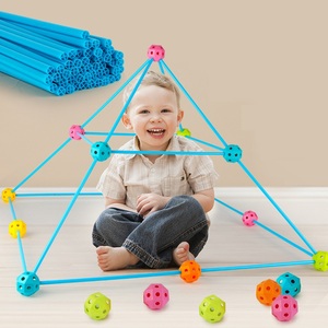 Kits de tentes de <span class=keywords><strong>château</strong></span> de Tunnels pour enfants, Construction de <span class=keywords><strong>Fort</strong></span>, bricolage 3d, jouets de Construction de maison de jeu - Product Image 2