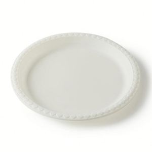 Assiettes jetables rondes blanches pour mariage et fête, biodégradables, compostables, en amidon de maïs, diamètre 20,3 cm, écologiques - Product Image 3