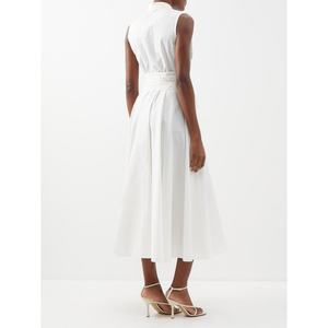 Vestido de Algodón Puro con Estampado de Salgueiros y Volantes, Diseño Francés Novedoso, Venta al por Mayor. - Product Image 3