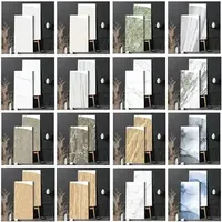 Carreaux de porcelaine en marbre poli de luxe, couleur verte, design brillant, finition haute brillance, 800x800 mm