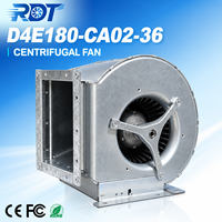 Nouveau ventilateur centrifuge D4E180-CA02-36 AC 230V 180mm à haut débit d'air, double entrée, pour refroidissement d'armoires de modules onduleurs (remplacement)