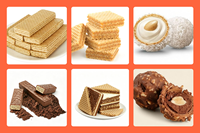 Ligne de production automatique de gaufrettes, machine à étaler la crème sur les gaufrettes, machine de production de biscuits gaufrettes