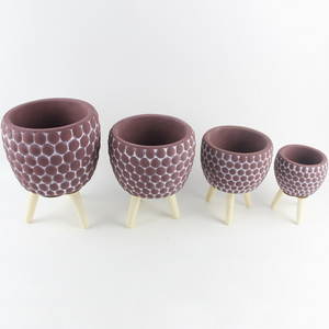 Macetas de jardín urbanas con logotipo personalizado de Venta caliente <span class=keywords><strong>maceta</strong></span> de cemento de decoración popular para el hogar con color opcional - Product Image 4