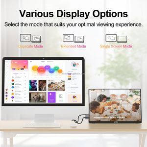 60Hz FHD 1920*1080p <span class=keywords><strong>14.1</strong></span> inch màn hình bên ngoài cho máy tính xách tay _ & TYPE-C màn hình di động với bìa - Product Image 5