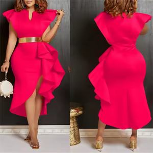 Vestidos Casuales de Fiesta con Volantes y Cinturón Estilo Bohemio 2025 para Mujer, Diseño Elegante con Parches, Cintura Elástica, Verano Invierno - Product Image 5