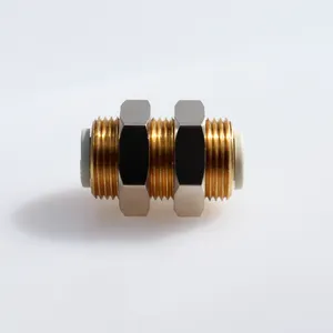 SMC Type Pneumatic Fitting YOUBOLI KQ2E Series Brass One-touch Bulkhead Union Bulkhead Connector Components Pipe Fitting