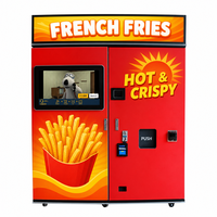 Machine à poulet frit entièrement automatique, distributeur de poulet frit chaud, machine à frites, distributeur de frites à vendre