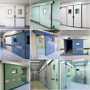Portes médicales en acier pour salle blanche, portes en verre avec vision, salle d'opération chirurgicale, portes automatiques hermétiques coulissantes - Product Image 2