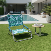Chaise de plage pliable moderne en alliage d'aluminium, portable et économique, pour l'extérieur, l'hôtellerie et le salon
