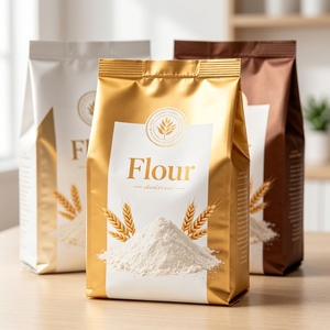 Bolsa <span class=keywords><strong>de</strong></span> Embalaje <span class=keywords><strong>de</strong></span> Plástico Personalizada <span class=keywords><strong>de</strong></span> 1 kg/5 lb con Base Reforzada <span class=keywords><strong>de</strong></span> Aluminio y EVA <span class=keywords><strong>de</strong></span> Grado Alimenticio para Mezcla <span class=keywords><strong>de</strong></span> Alimentos y <span class=keywords><strong>Harina</strong></span> en Polvo - Product Image 1