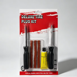 <span class=keywords><strong>Kit</strong></span> de réparation de pneus universel écologique vert portable pour moto, SUV, réparation sans chambre à air en cas de panne sur route - Product Image 1
