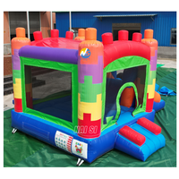 Château gonflable commercial miniature en PVC pour intérieur avec toboggan, château de saut pour enfants à louer