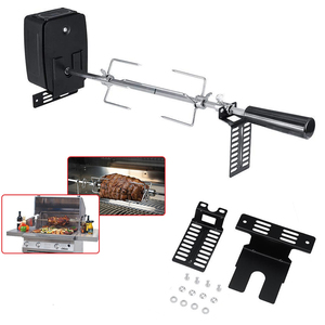 Kit de rôtisserie universel en acier inoxydable, <span class=keywords><strong>barbecue</strong></span>, <span class=keywords><strong>moteur</strong></span> électrique, <span class=keywords><strong>broche</strong></span>, fourchettes à viande, accessoires de <span class=keywords><strong>barbecue</strong></span> anti-corrosion - Product Image 3