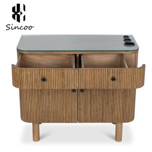 Luxury Women Beauty Center Hair Salon Equipment Barber Furniture Styling Full Length Makeup Salon <b>Led</b> <b>Mirror</b> Station - Product Image 5