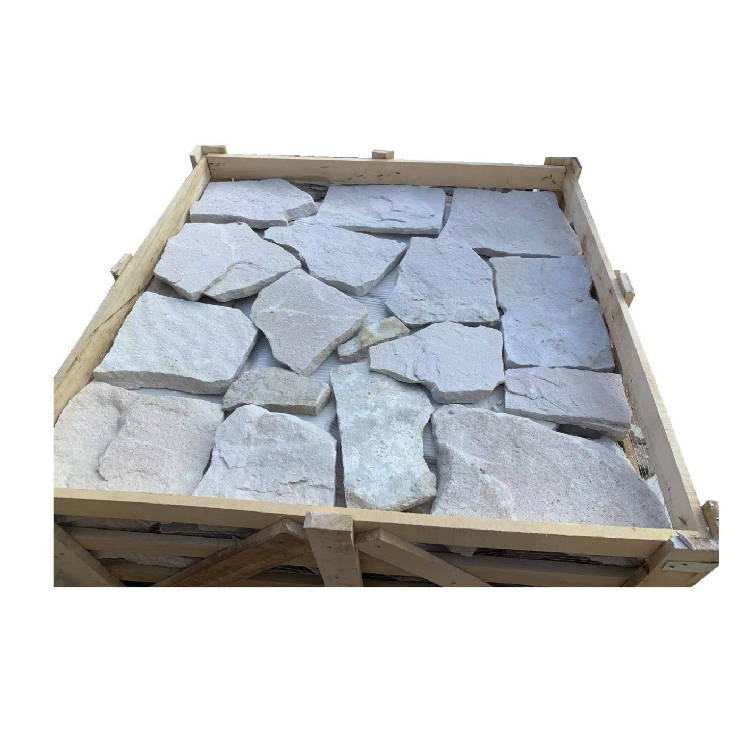 Random Format Natural White Stone Sandstone