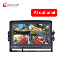 Epark-Monitor de coche con imagen cuádruple de 7 pulgadas, sistema de visión trasera DVR incorporado, pantalla LCD TFT para camión, Tractor y autobús