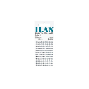 Adesivi con Strass Ilan 8mm 220pz Grande Cartoncino Brillante - Product Image 3