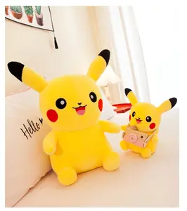 Wholesale All Sizes Pokemoned Pikachu Cartoon Anime Plush Pillow Dolls Kawaii Plushie Toys Sofa Pillow Sleeping Hug