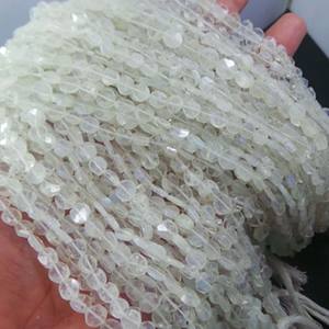 Pierre de lune arc-en-ciel naturelle en gros pierre précieuse à facettes pièce de monnaie perle pierre 7 mm pierre de lune forme pièce bleu feu perles brin - Product Image 3