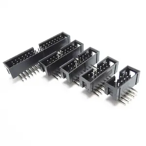 Simple horn socket 2.54mm JTAG socket DC3-10P/14P/16P/20P/30P/34P bend pins DC3