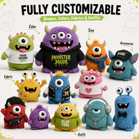 Divertidos y Adorables Monstruos de Peluche Personalizados, Criaturas Suaves de Peluche para Halloween, Festivales, Regalos Novedosos y Venta al por Menor